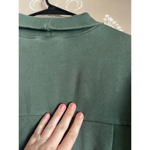 Tuckernuck Pomander Place Forest Green Porter Sweatshirt Dress Fleece Medium - Picture 8 of 8